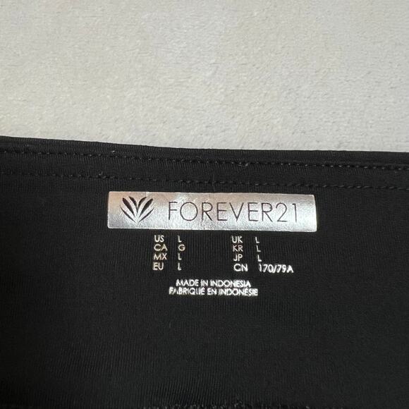 Forever 21 Mid Rise Pull On Skinny Leggings Size Large Minimalist Casual Lounge - Picture 4 of 10